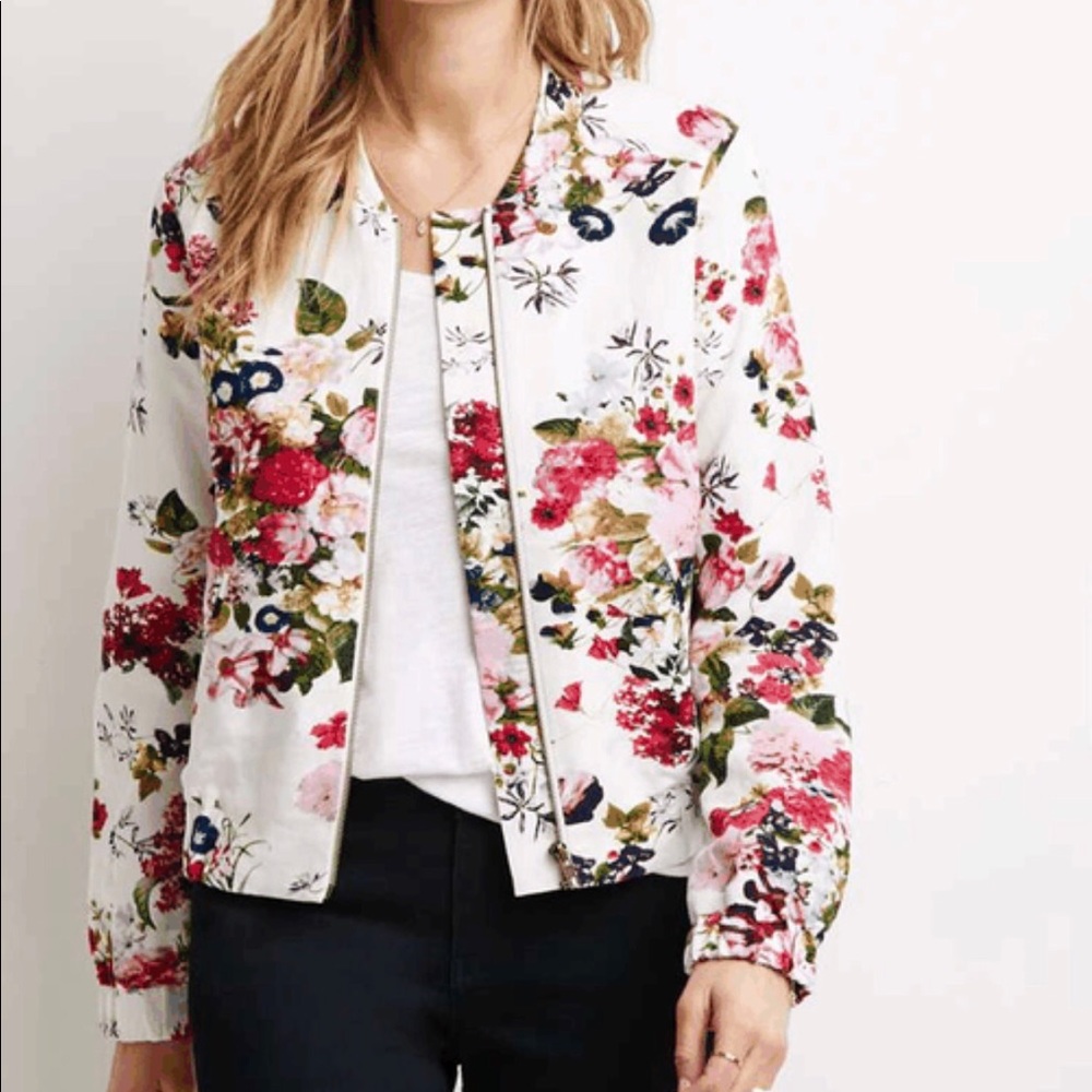 Forever 21 2 Piece Set Bomber Jacket and Shorts